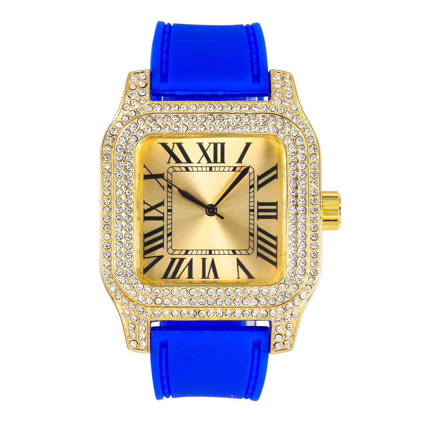 Urban mm Iced Out Square Watch - 7747C-SB