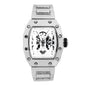 Iced Out 42.5mm Tonneau Watch - 9686-MB