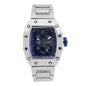 Iced Out 42.5mm Tonneau Watch - 9686-MB