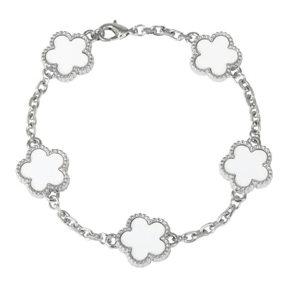 15mm Clover Chain Men Link Bracelet - HBRS-102