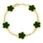 15mm Clover Chain Men Link Bracelet - HBRS-102
