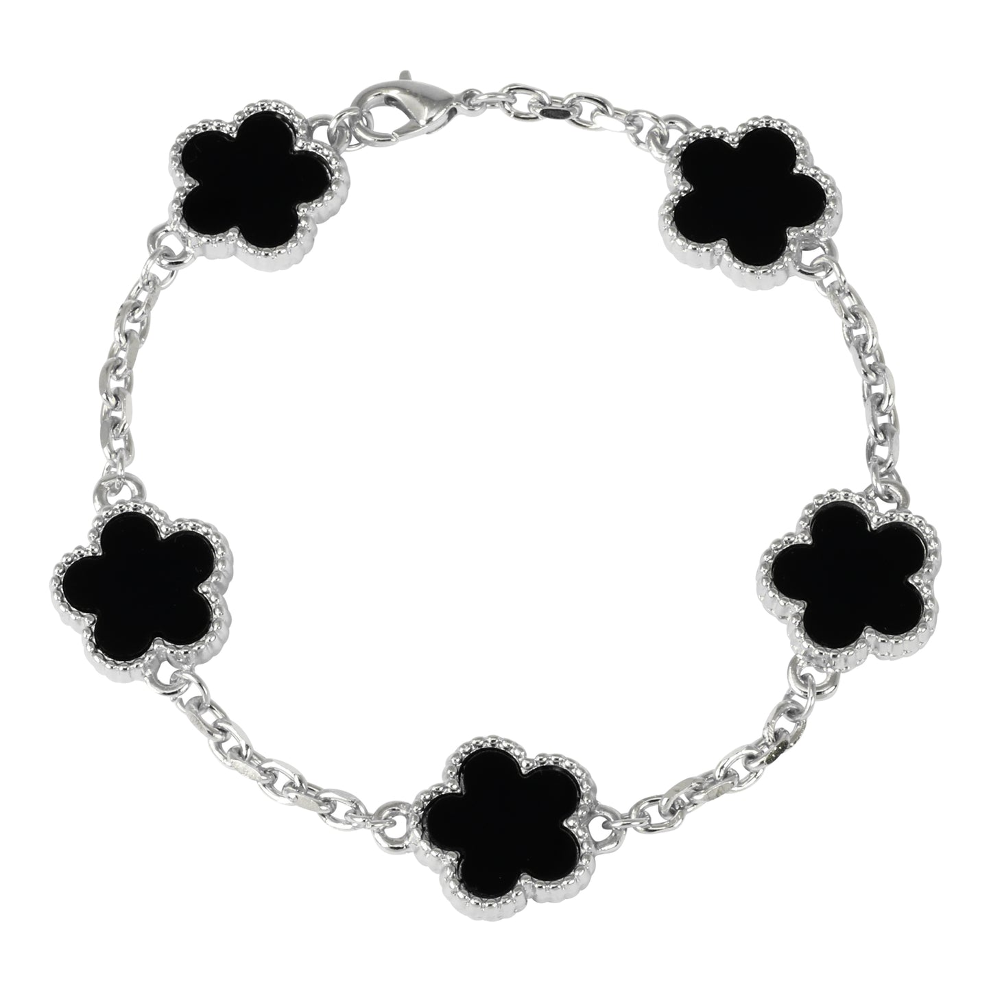 15mm Clover Chain Men Link Bracelet - HBRS-102