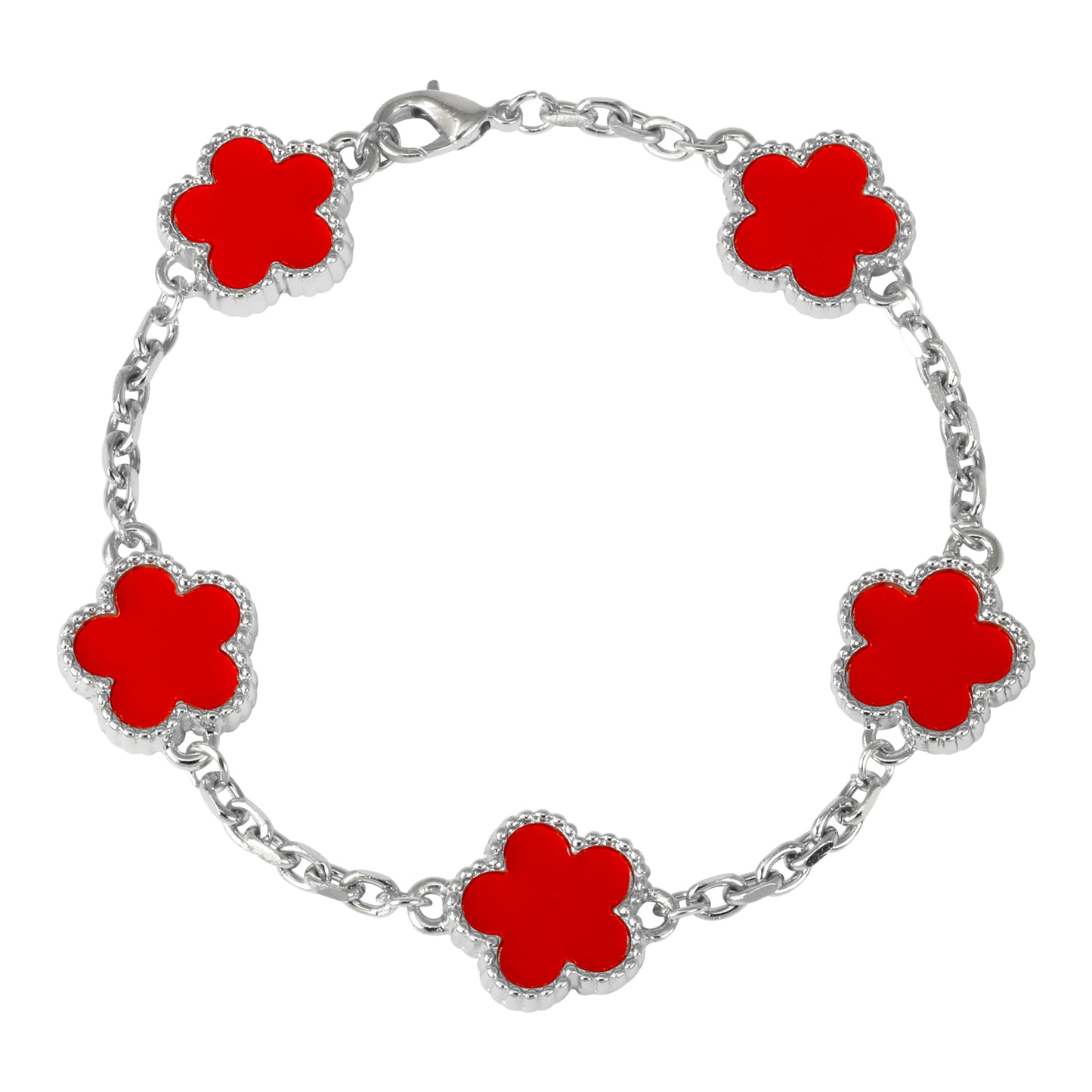 15mm Clover Chain Men Link Bracelet - HBRS-102