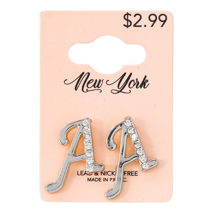 Initial Earring - A