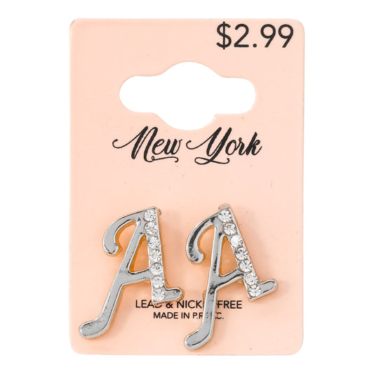Initial Earring - A