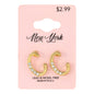Initial Earring - C