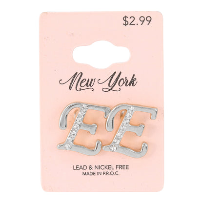 Initial Earring - E