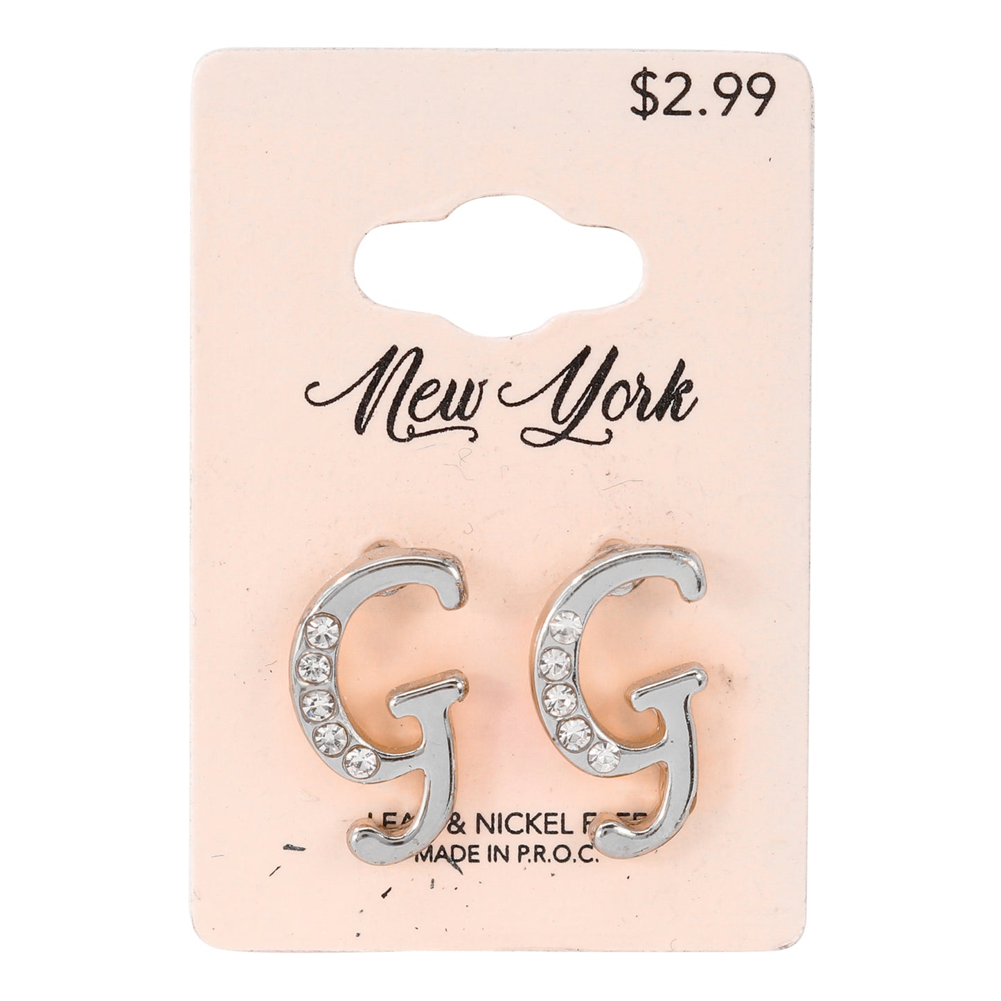 Initial Earring - G