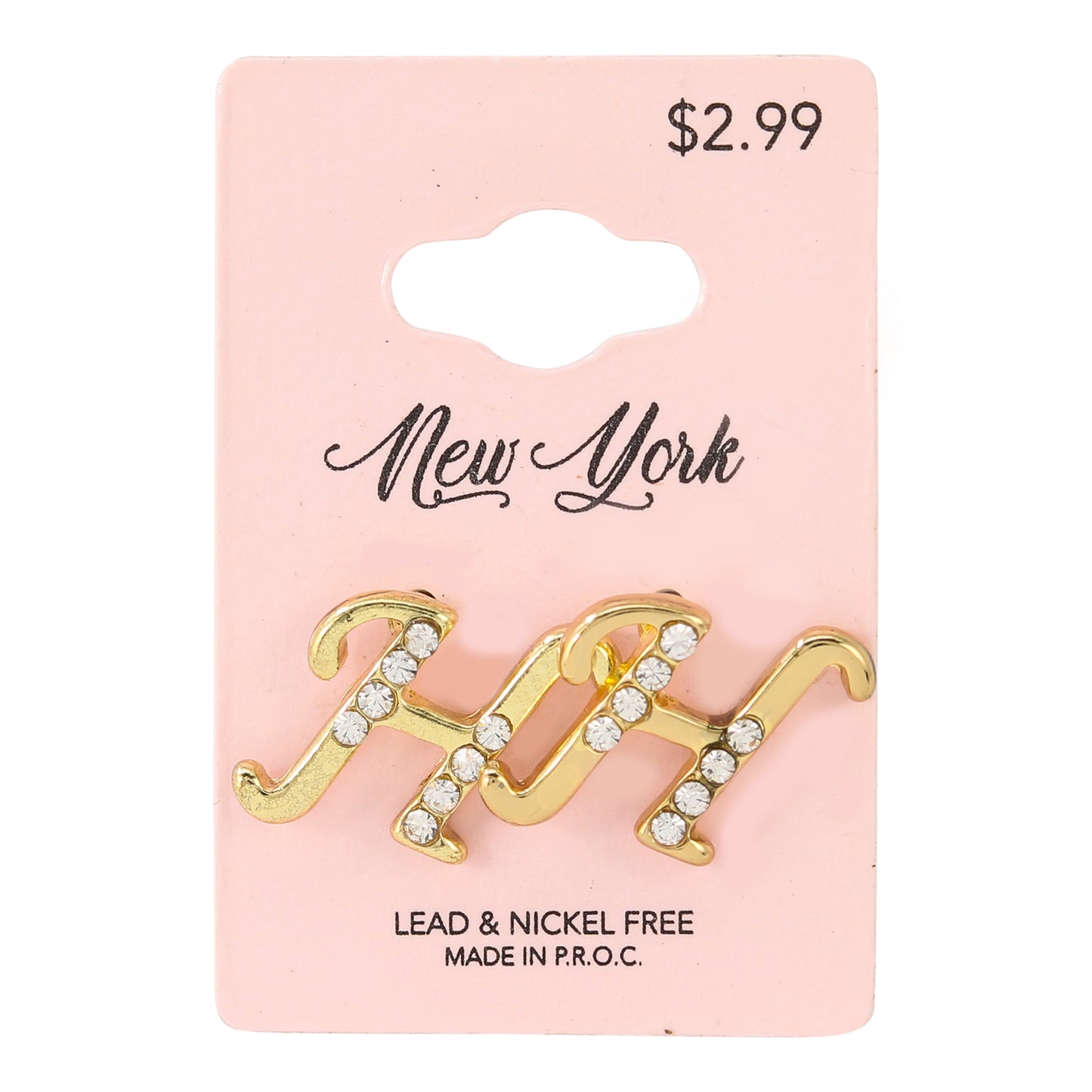 Initial Earring - H