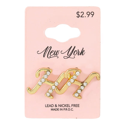Initial Earring - H