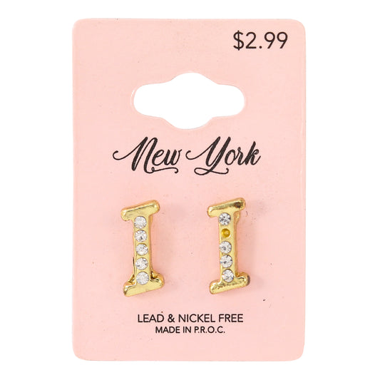 Initial Earring - I