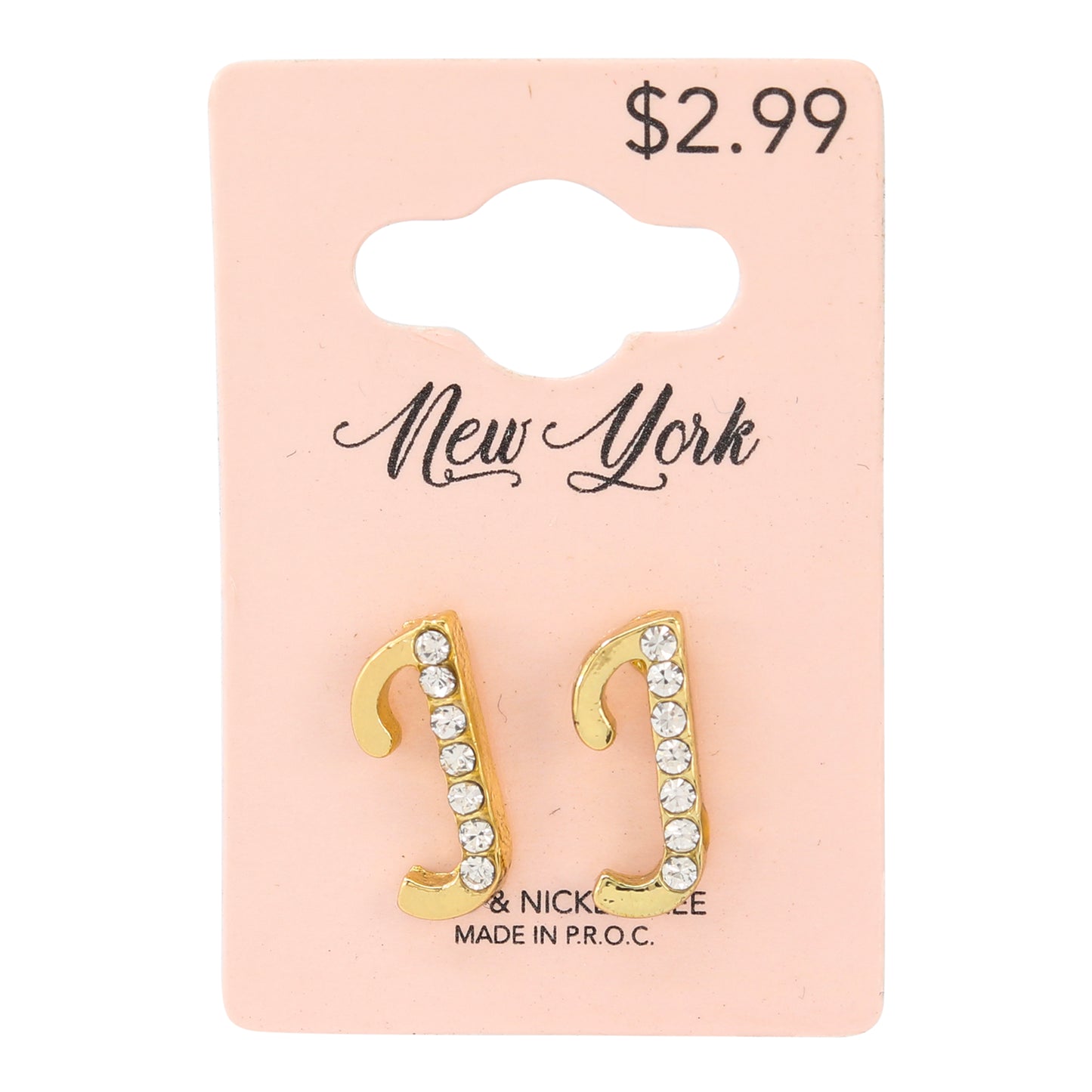 Initial Earring - J