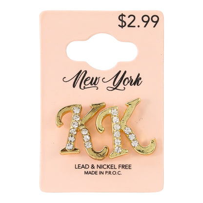 Initial Earring - K