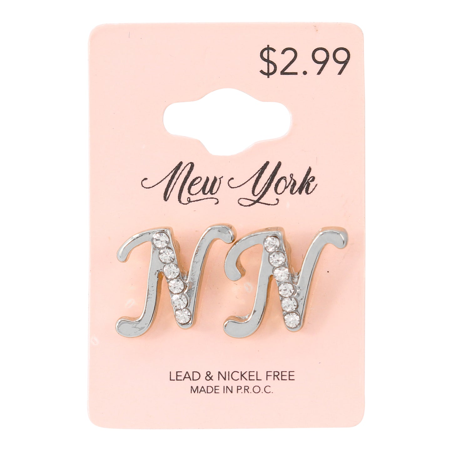 Initial Earring - N