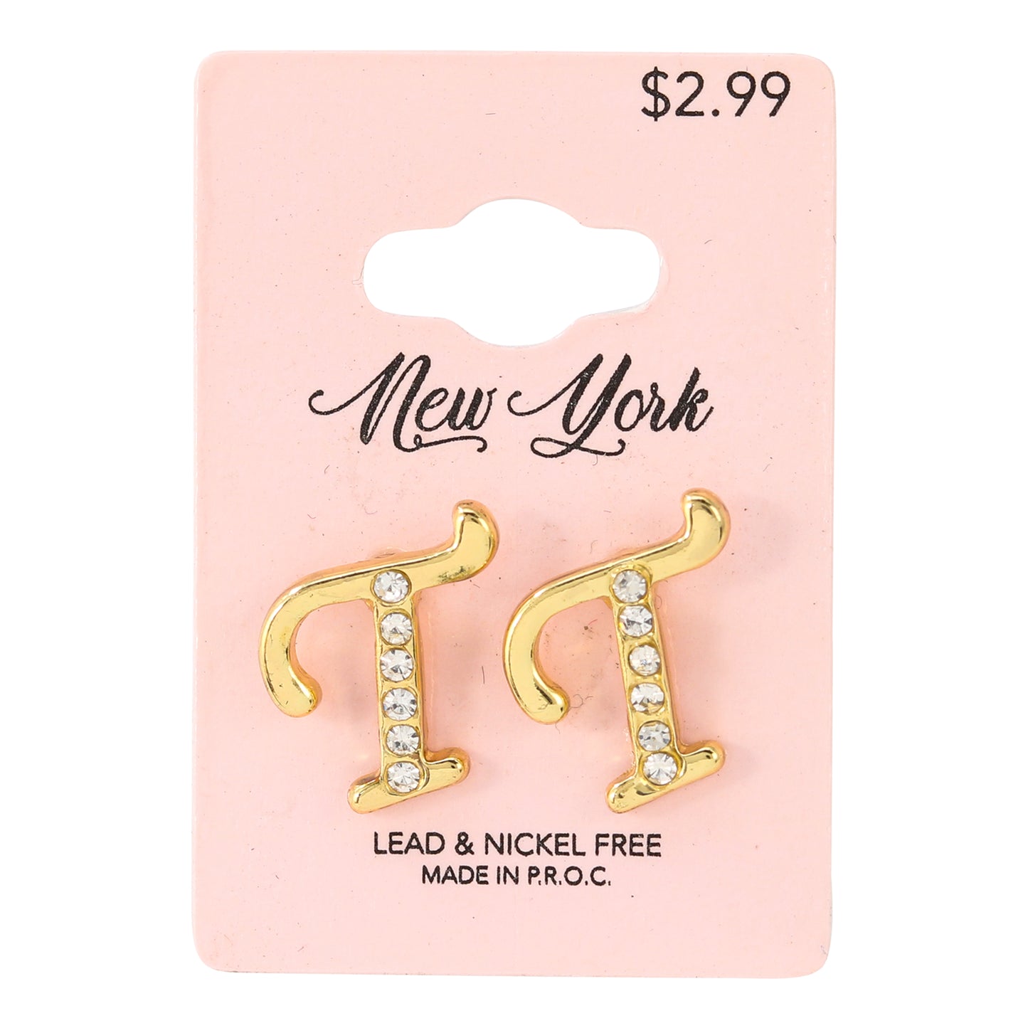 Initial Earring - T
