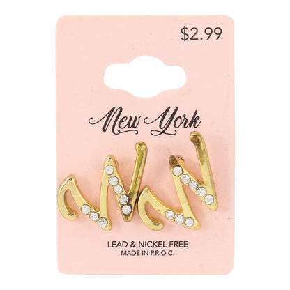 Initial Earring - W