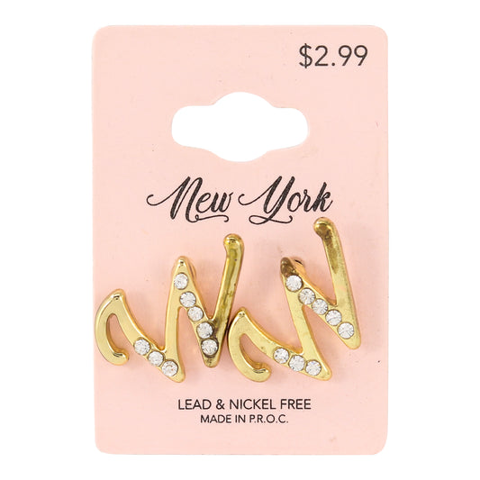 Initial Earring - W