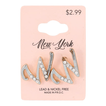 Initial Earring - W