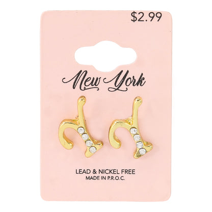 Initial Earring - Y