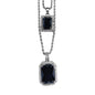 Iced Medium Pendant 2on Necklace Set - MHC-215