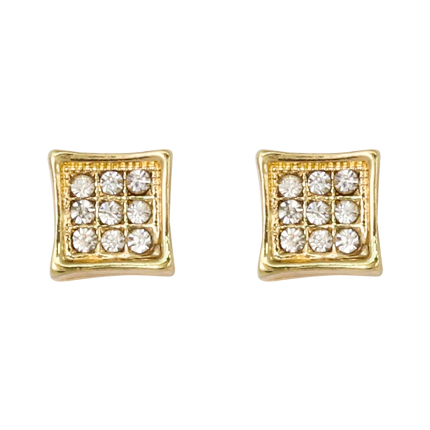 7mm Square Earrings - MPB 103