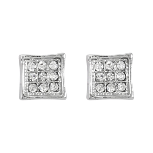 7mm Square Earrings - MPB 103