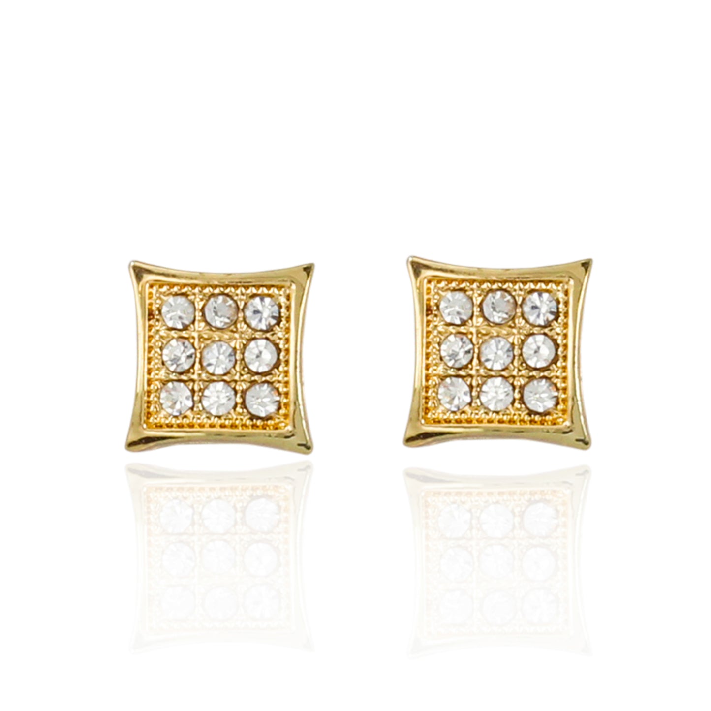 9mm Kite Pave Earrings - MPB 104