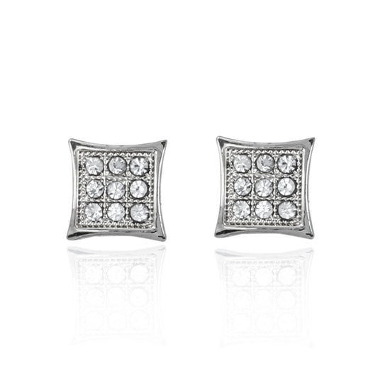 9mm Kite Pave Earrings - MPB 104