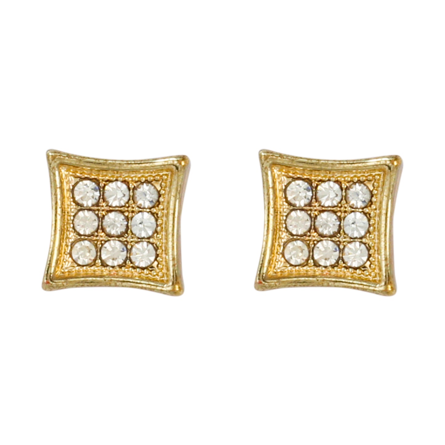 8mm Square Earrings - MPB 117