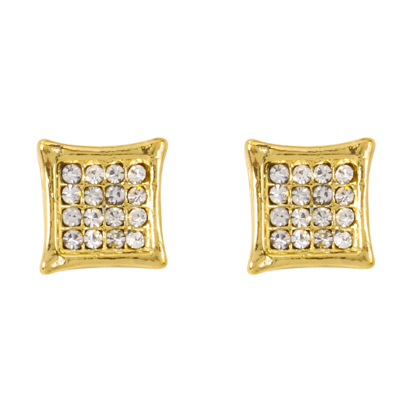 11mm Square Earrings - MPC 105