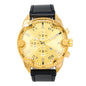 Mens Leather Band Watch  - 10369-LB