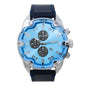 Mens Leather Band Watch  - 10369-LB