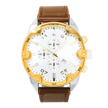 Mens Leather Band Watch  - 10369-LB