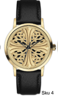 Mens Leather Band Watch  - 10372-LB