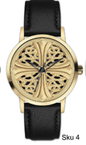 Mens Leather Band Watch  - 10372-LB
