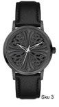 Mens Leather Band Watch  - 10372-LB
