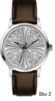 Mens Leather Band Watch  - 10372-LB