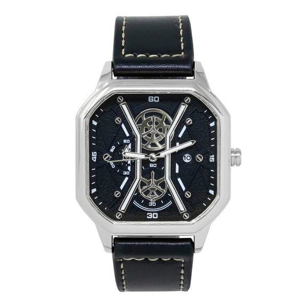 Mens Leather Band Watch  - 10375-LB
