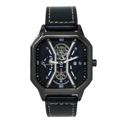 Mens Leather Band Watch  - 10375-LB