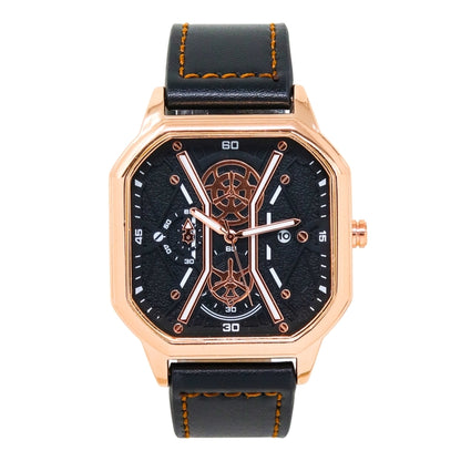 Mens Leather Band Watch  - 10375-LB