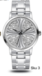 Mens Metal Band Watch  - 10372-MB