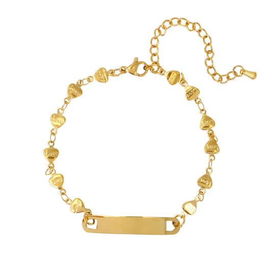 Heart Link Bracelet - NBR-114