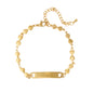 Double Heart Link Bracelet - NBR-115