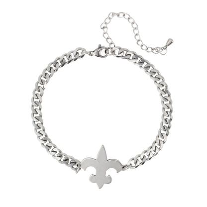 Fleur De Lis Charm Bracelet - NBR-123