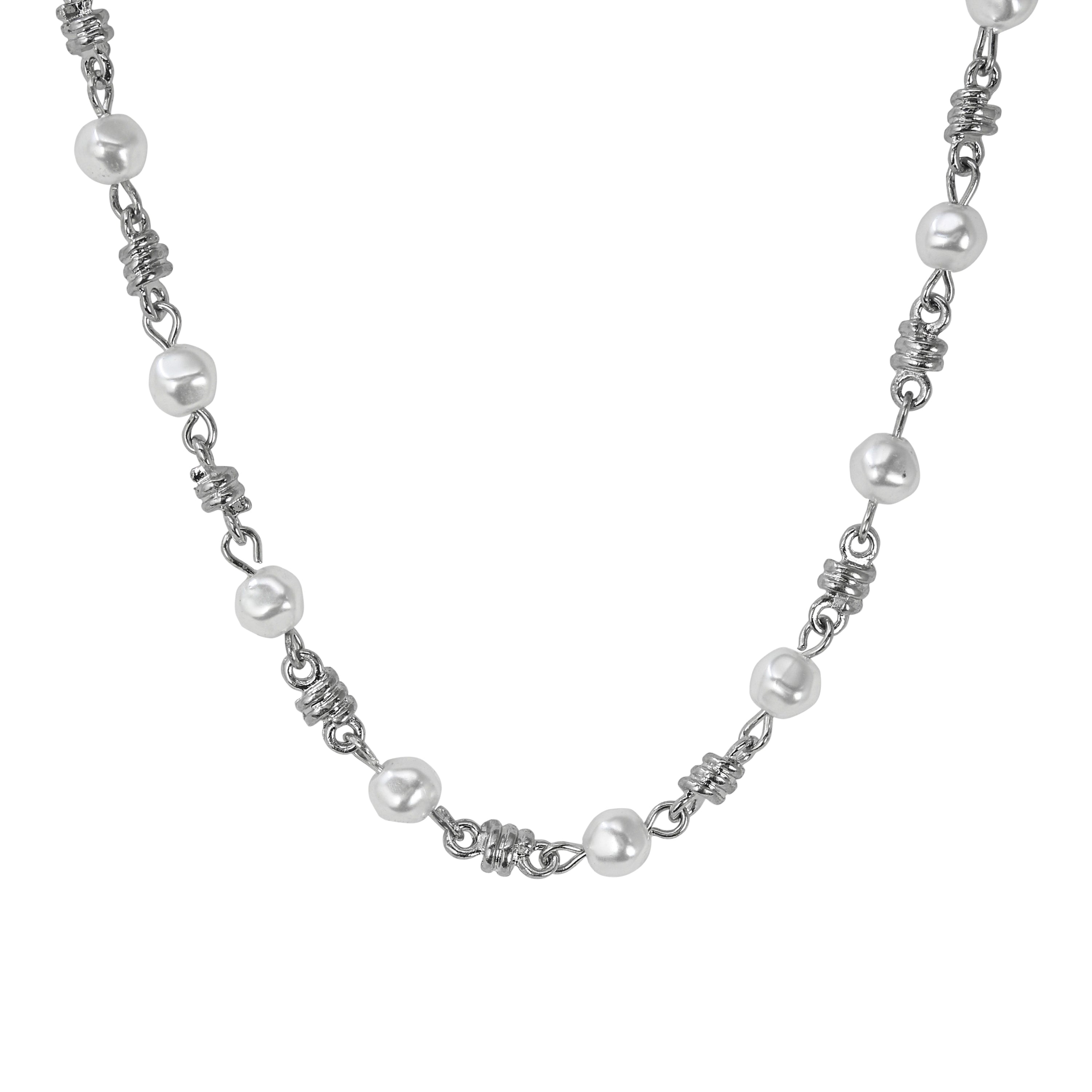 6MM PEARL BARBED WIRE CHAIN