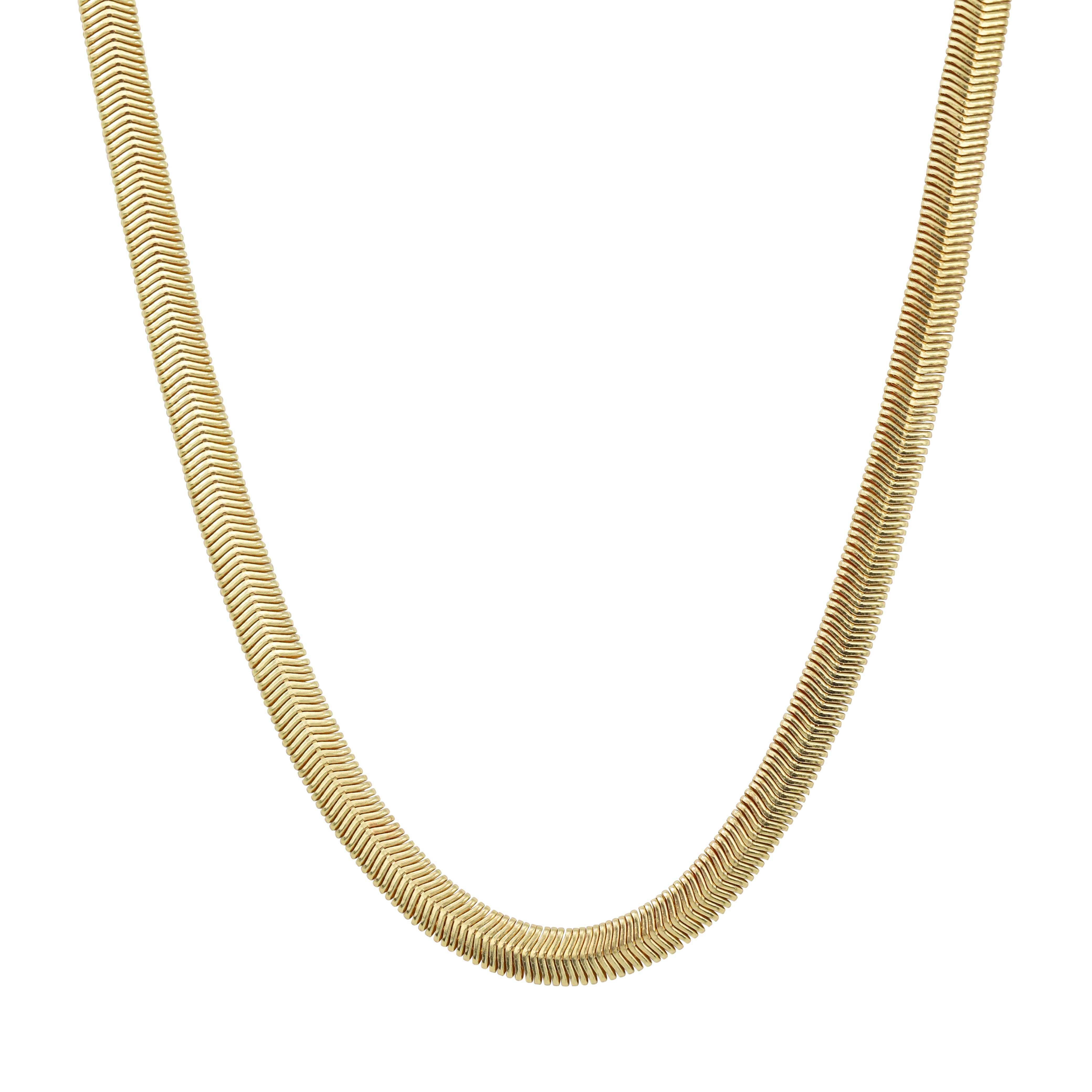 6MM FLAT COIL CHAIN GOLD