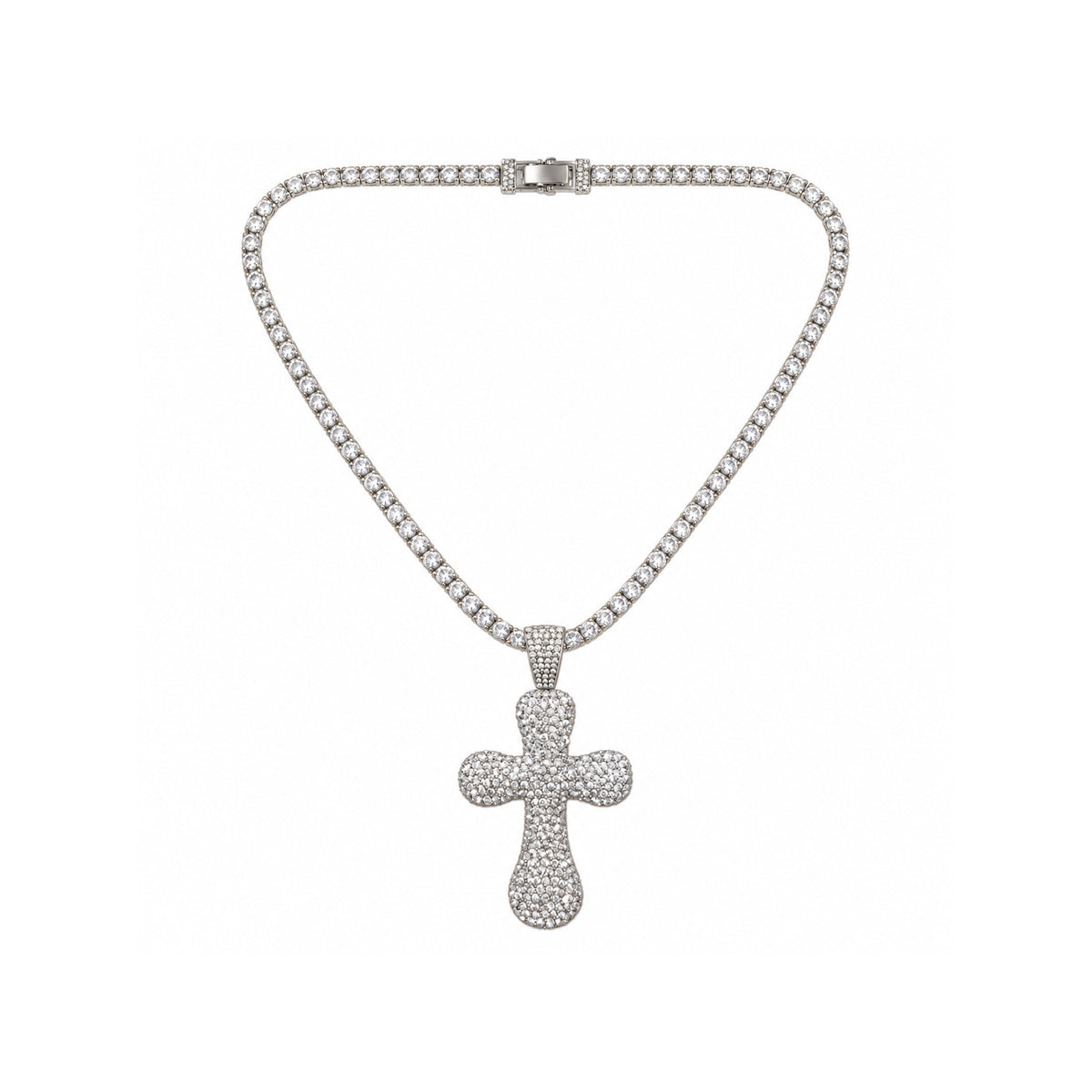 Ladies Bling Flash Out Chain RT1-201 S — SILVER