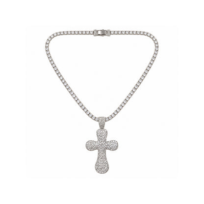 Ladies Bling Flash Out Chain RT1-201 S — SILVER
