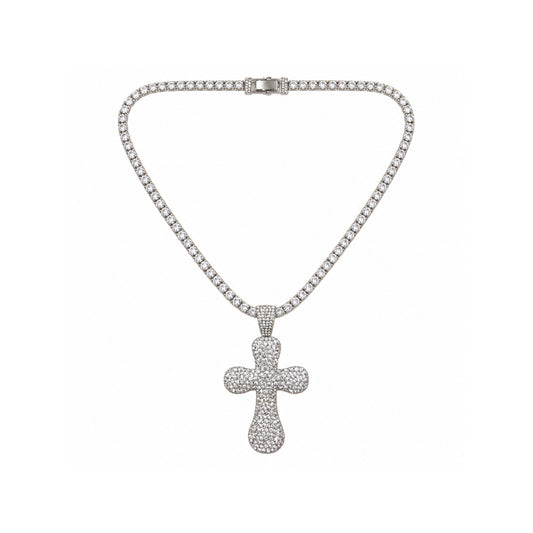 Ladies Bling Flash Out Chain RT1-201 S — SILVER