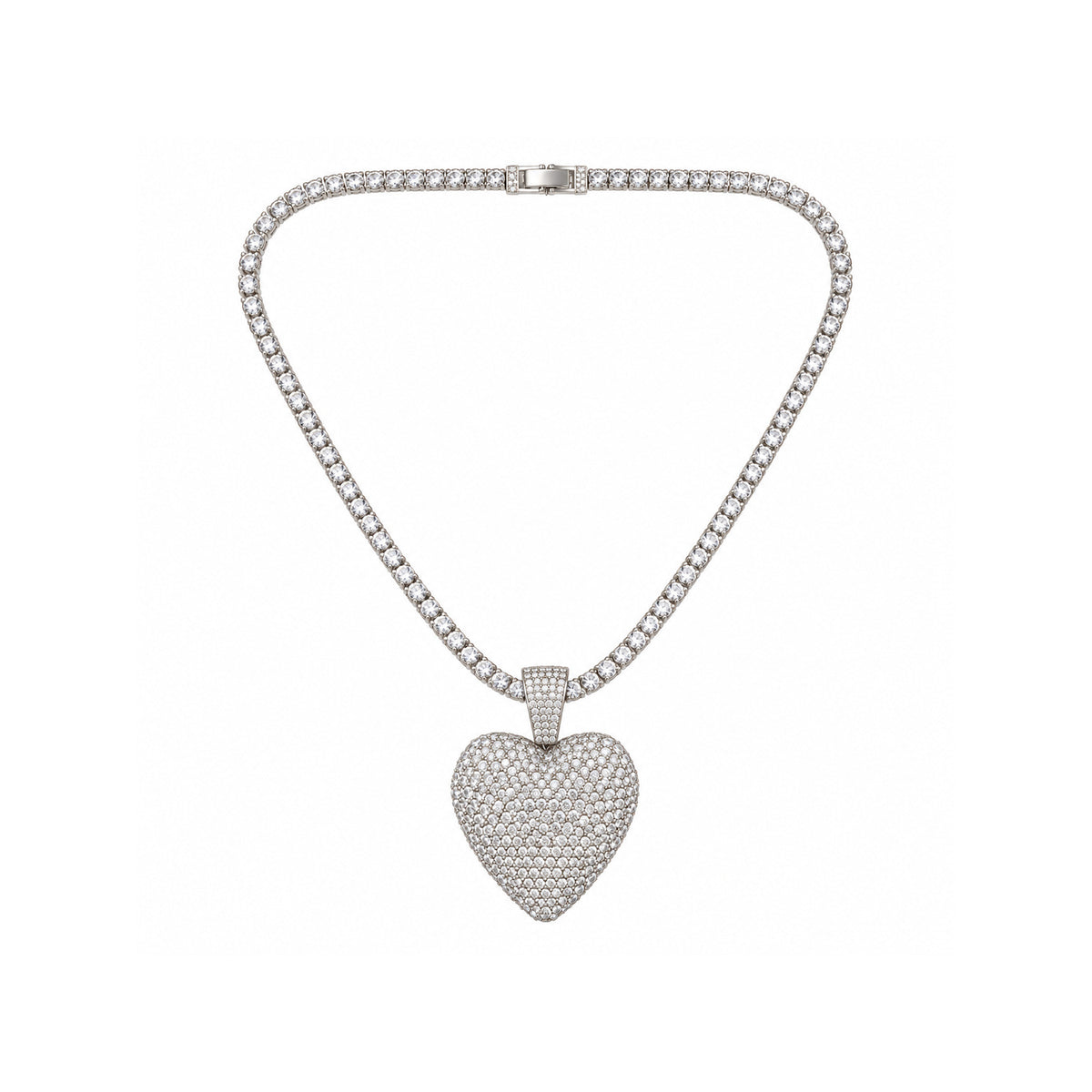 Ladies Bling Flash Out Chain RT1-301 S — SILVER